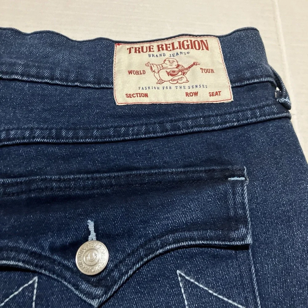 True Religion SN Flap Ricky Relaxed Straight Mens Denim Shorts Size 40 X 12‎